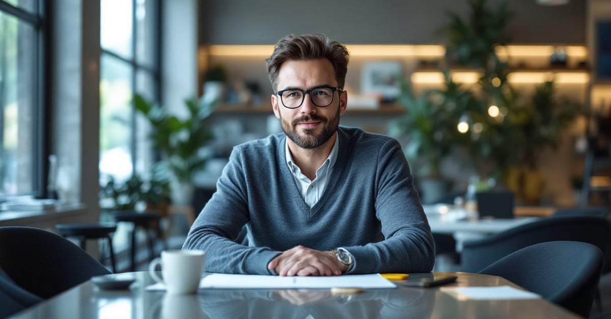Étudiant en master transformation digitale travaillant sur un projet numérique en environnement moderne